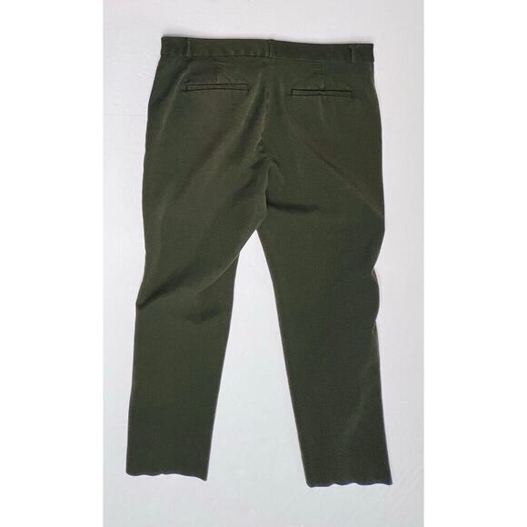 Banana Republic Sloan Curvy Fit Mid Rise Ankle Trousers Pants 12 Green - Picture 7 of 10